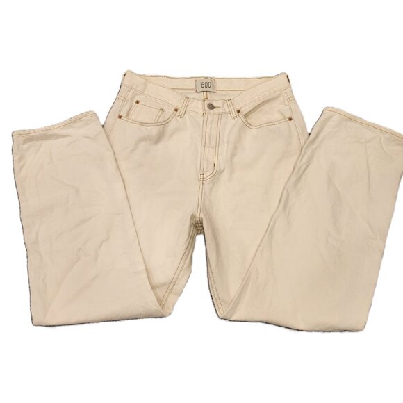 BDG Cowboy Jeans Cream White Denim Baggy Bootcut Size 31 - Picture 4 of 9